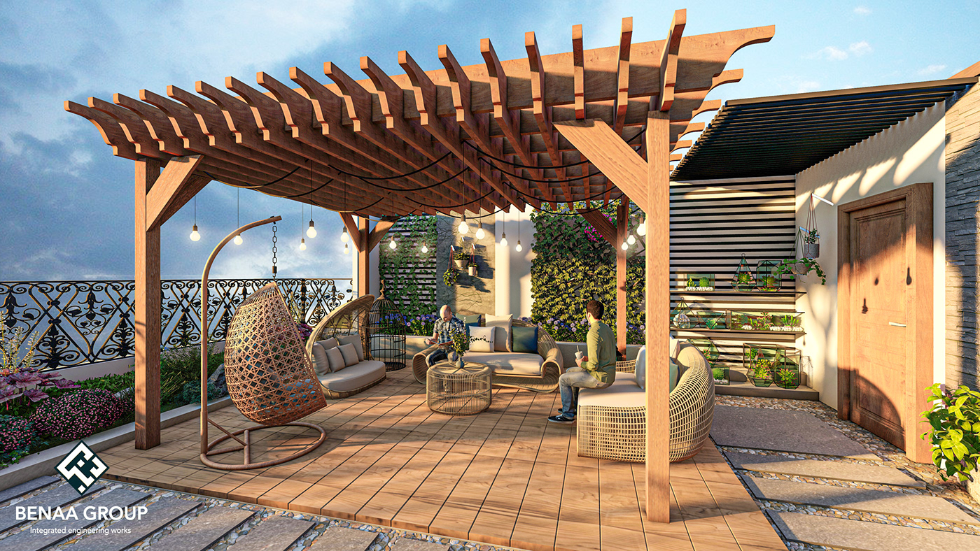 2021 年埃及 Mansoura 住宅建筑的独特屋顶设计-4