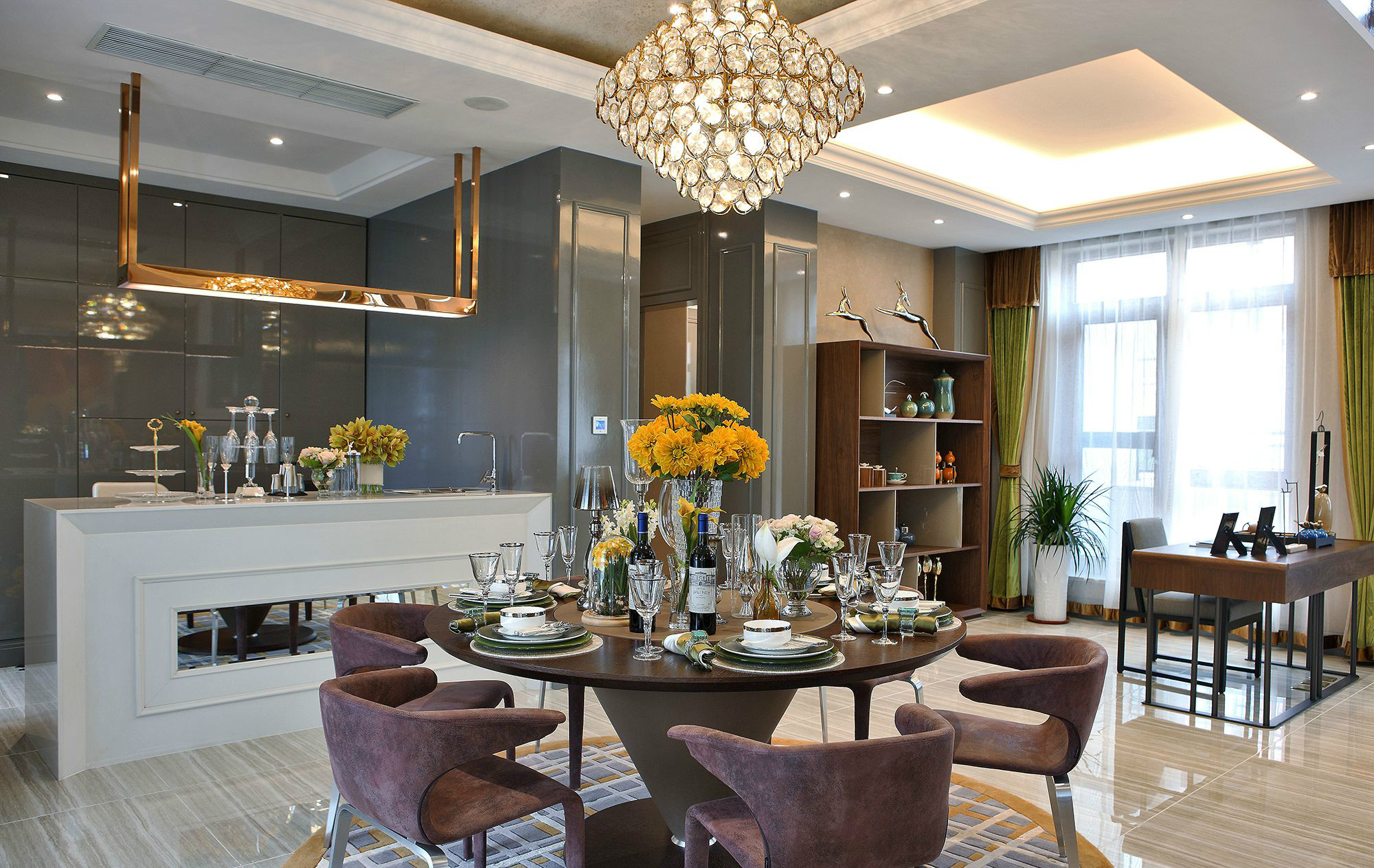 S A M 迅美设计  天茂湖观湖别墅样板房-18