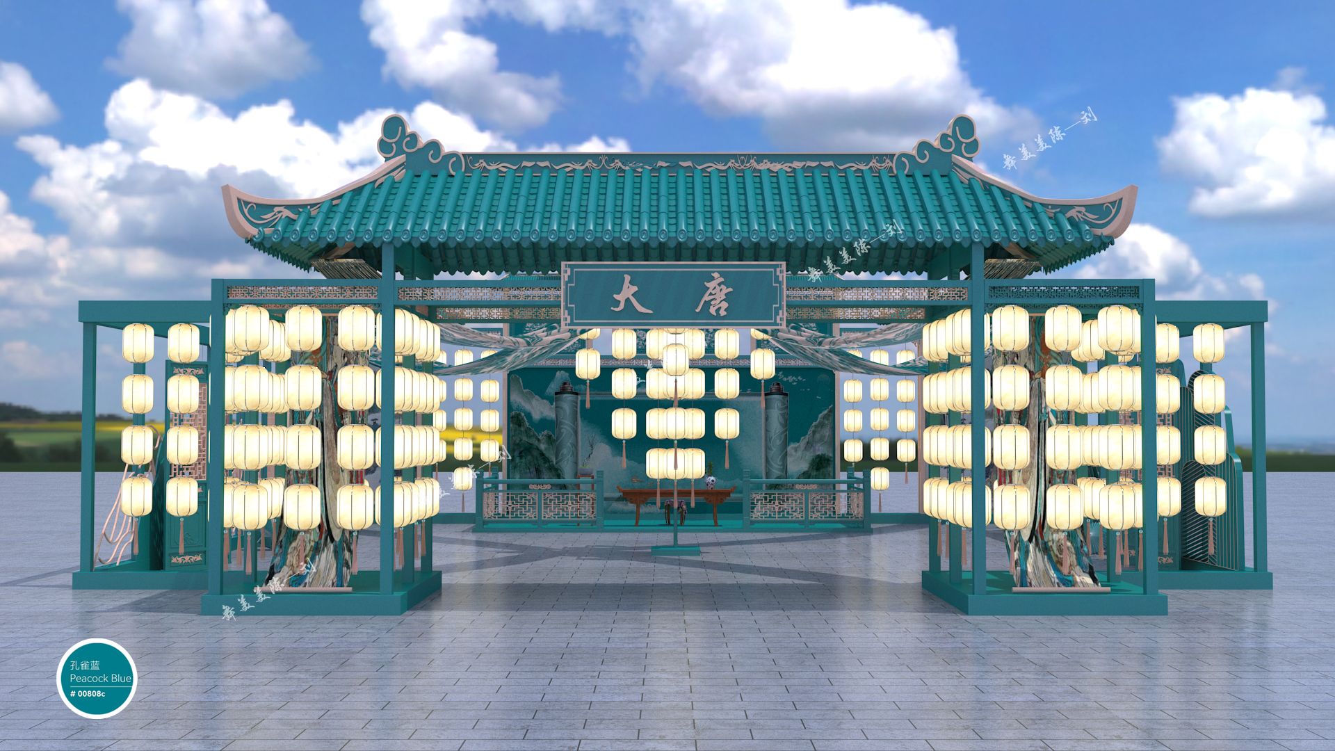 国潮快闪 中式美陈设计-4