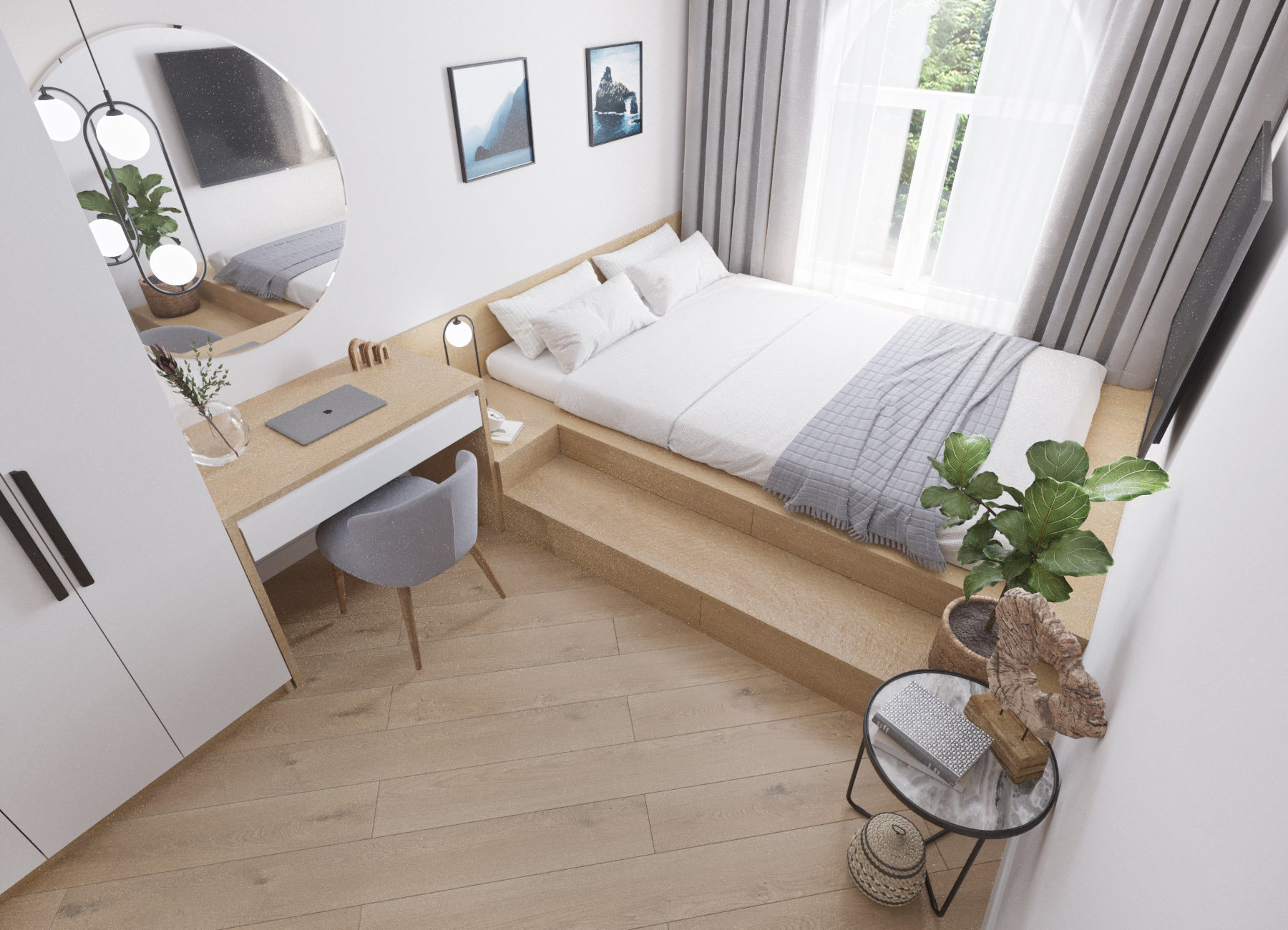 Design apartment with attic 100m2. Tashkent-21