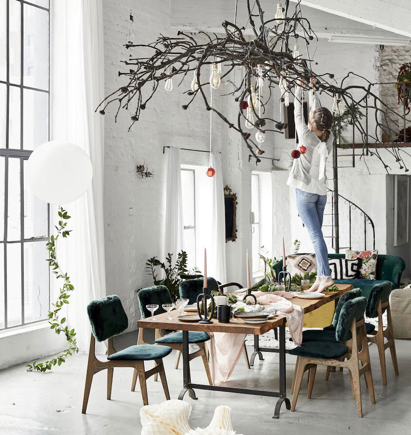 自然风圣诞家居 | Scandinavian 风格与绿色元素的完美融合-1