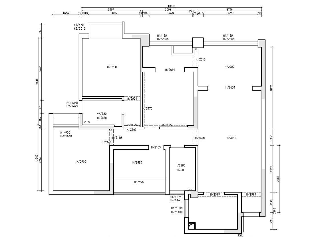 现代北欧无主灯设计 · 110㎡舒适家居-5