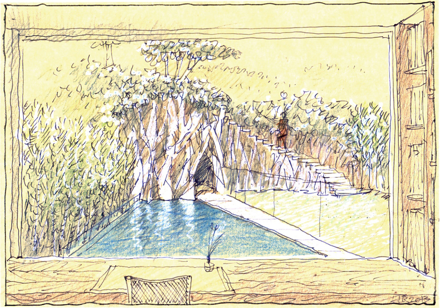 岩石与书的共生,悉尼港边的六度分隔度住宅(The Books House)-68