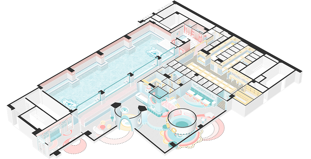 小北亲子游泳俱乐部丨中国上海丨杭州二向箔空间设计-111