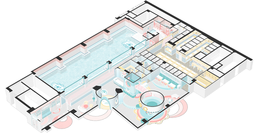 小北亲子游泳俱乐部丨中国上海丨杭州二向箔空间设计-111