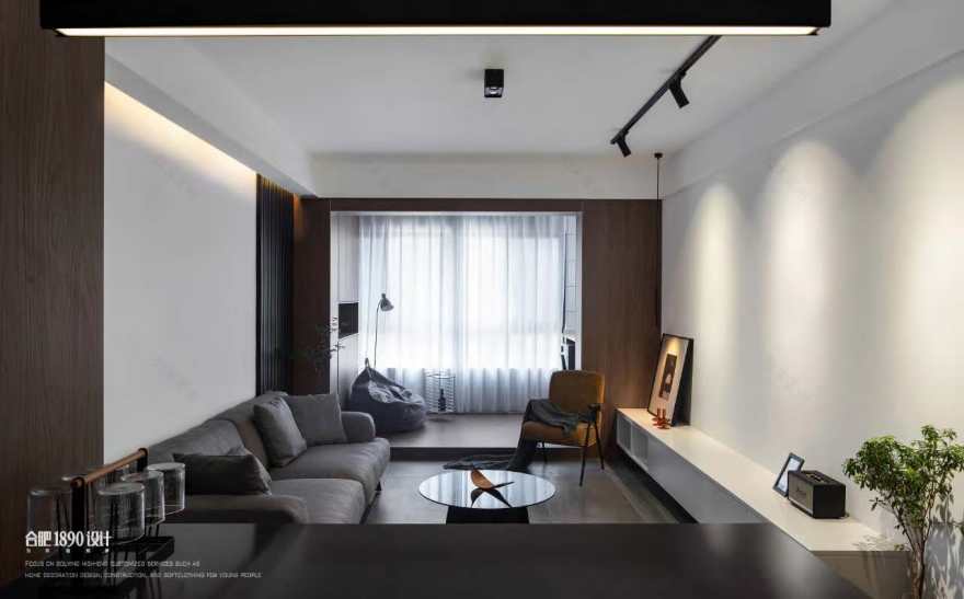 合肥1890设计|高铁都市花园:98m2时尚酷感的年轻宅-36