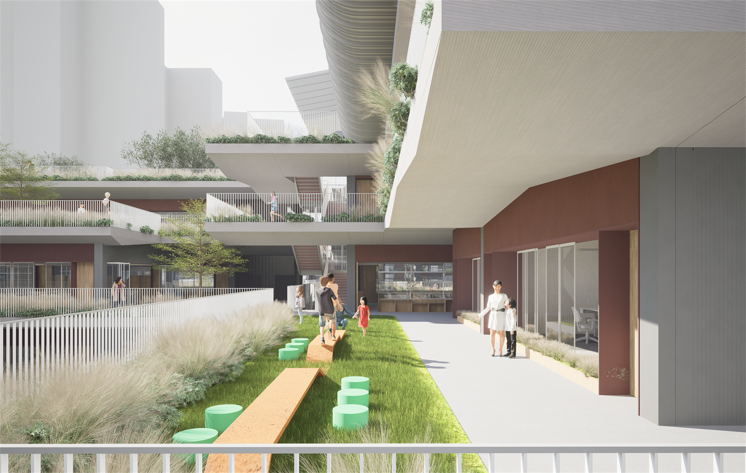 中标方案 | 立体书院：燕罗街道燕川九年一贯制学校新建工程 / 深大建筑设计院-拾陌工作室-15