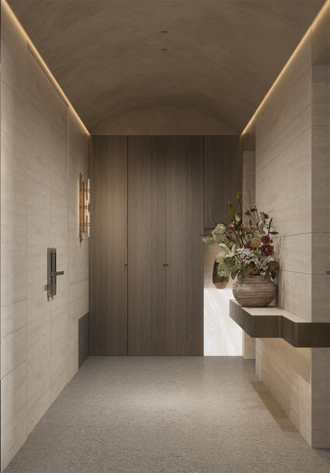 香港大禾装饰|侘寂风格大平层效果图-0