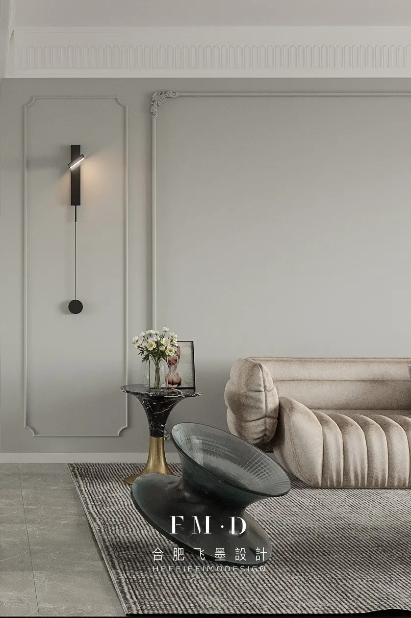 合肥万振逍遥苑 140㎡轻奢法式婚房，设计让生活始终保持新鲜感-3