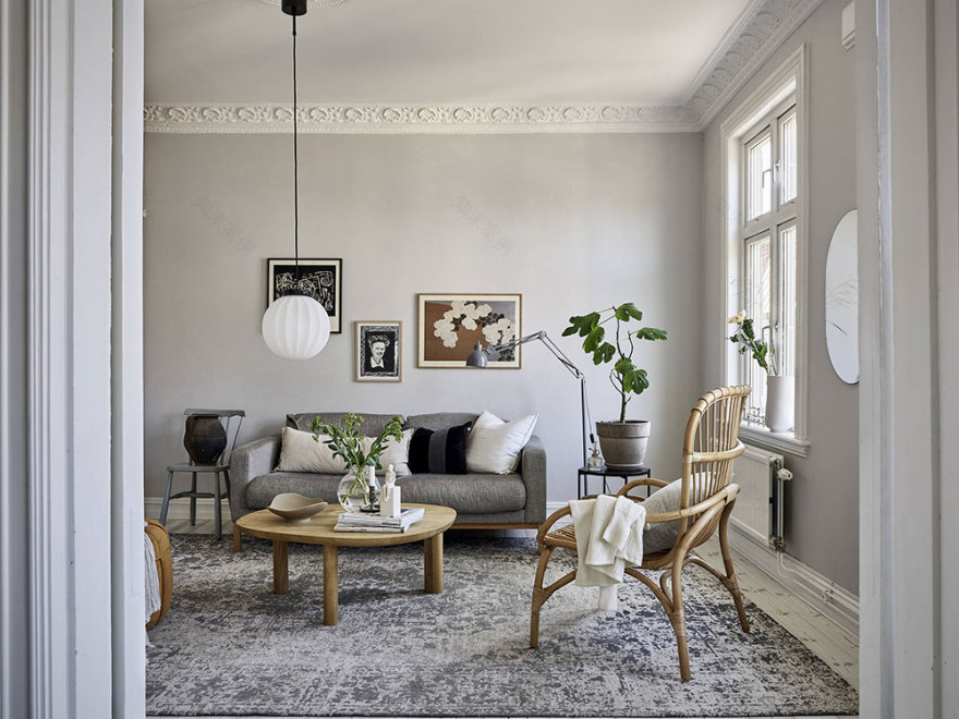 宁静的斯堪的纳维亚式公寓-9