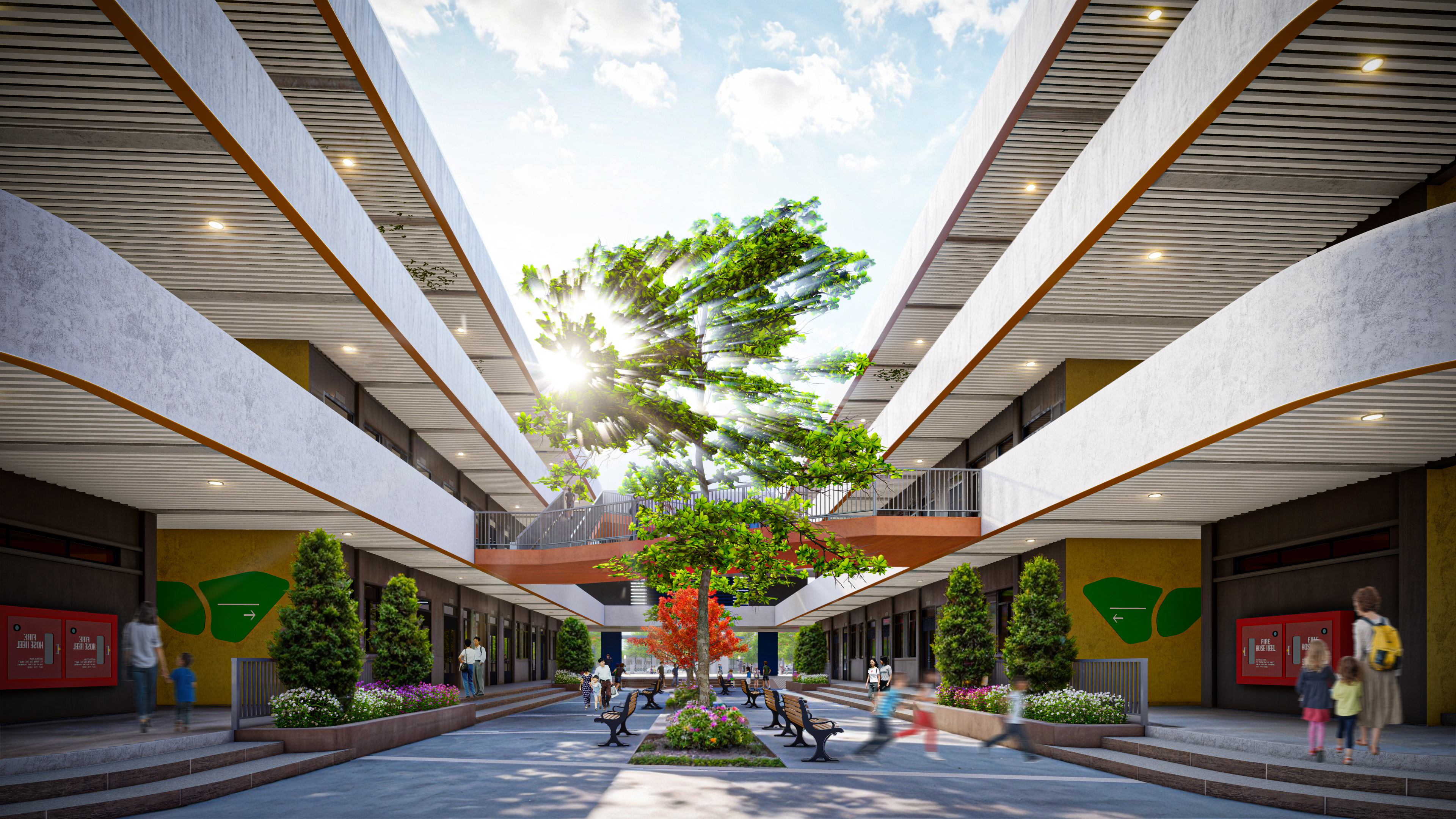 CONCEPT FACADE - DUC TU PRIMARY SCHOOL - DONG ANH - HN-3