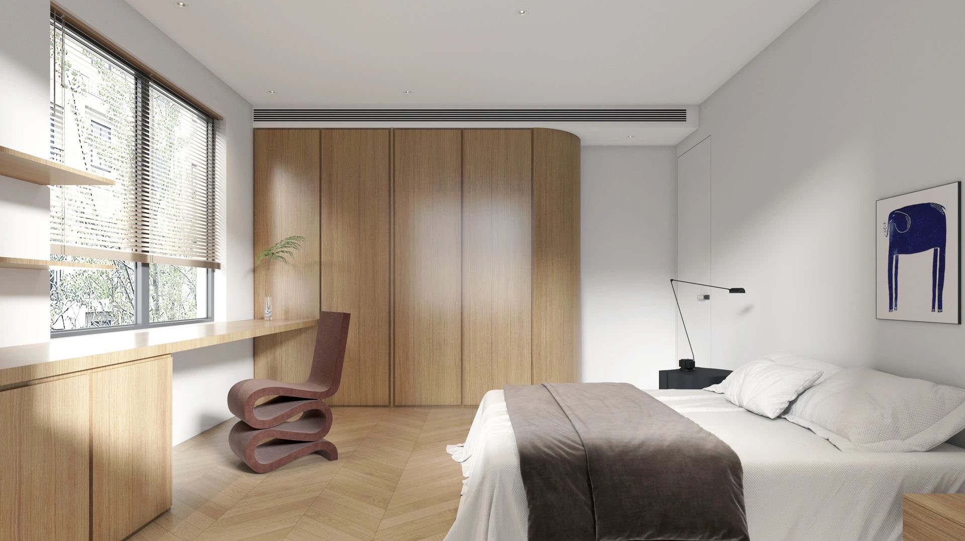 极简原木风的家丨中国天津丨于海洋-12