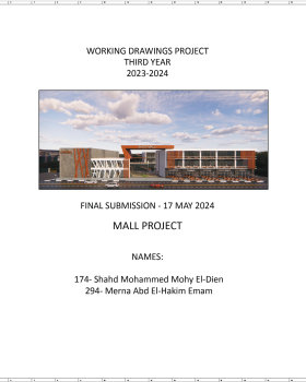 Shopping Mall, Working Project