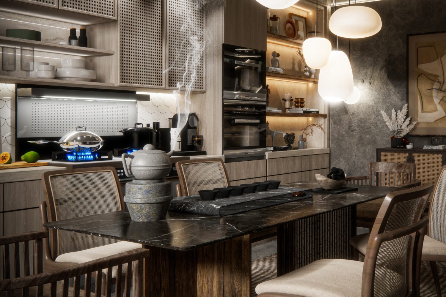 Sketchup厨房室内模型丨Tuan Quang Pham-7