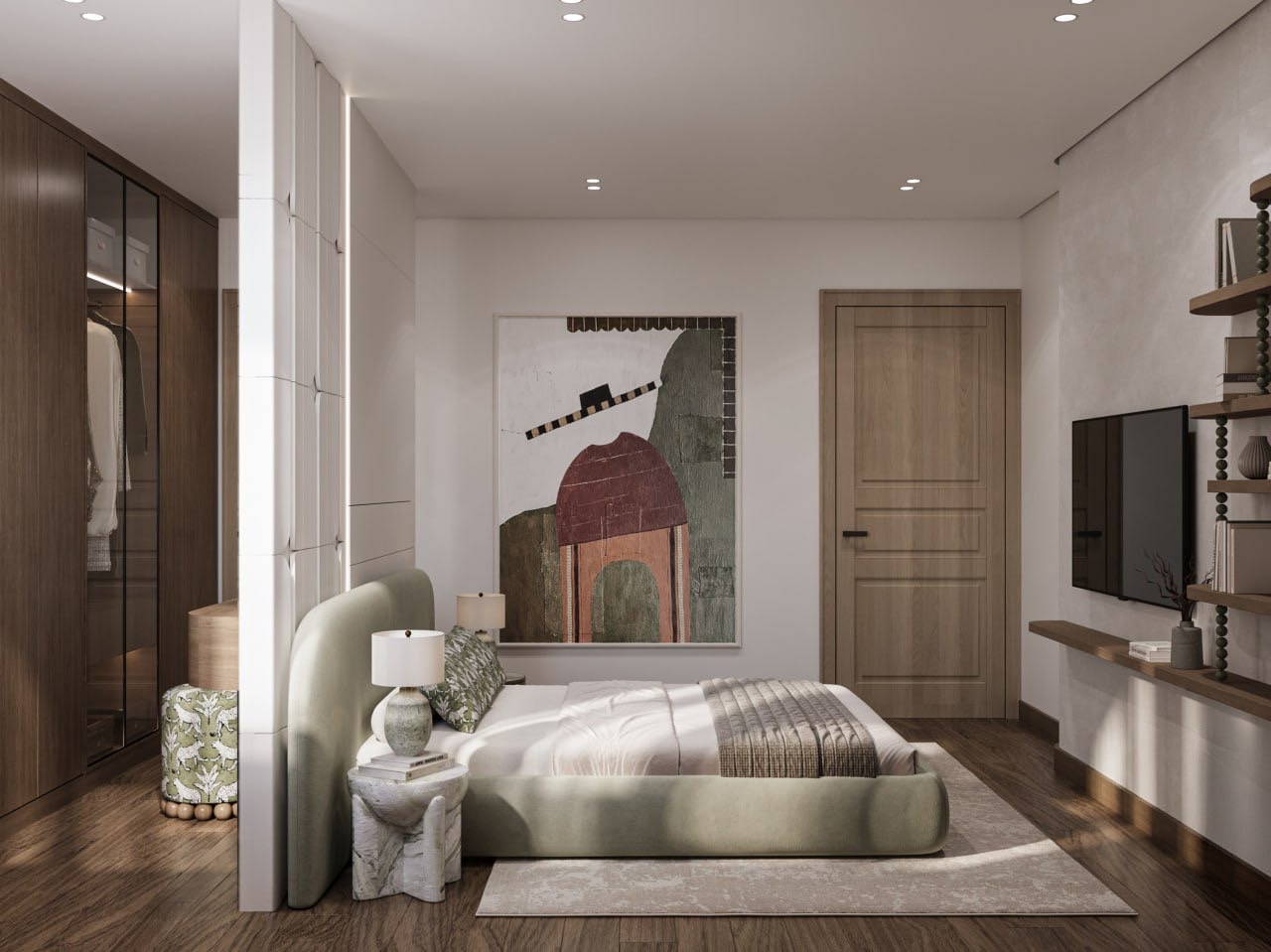 Master Bedroom : Al Mokattam Appartment-3