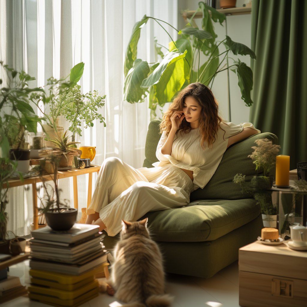 黄绿搭配空间-2