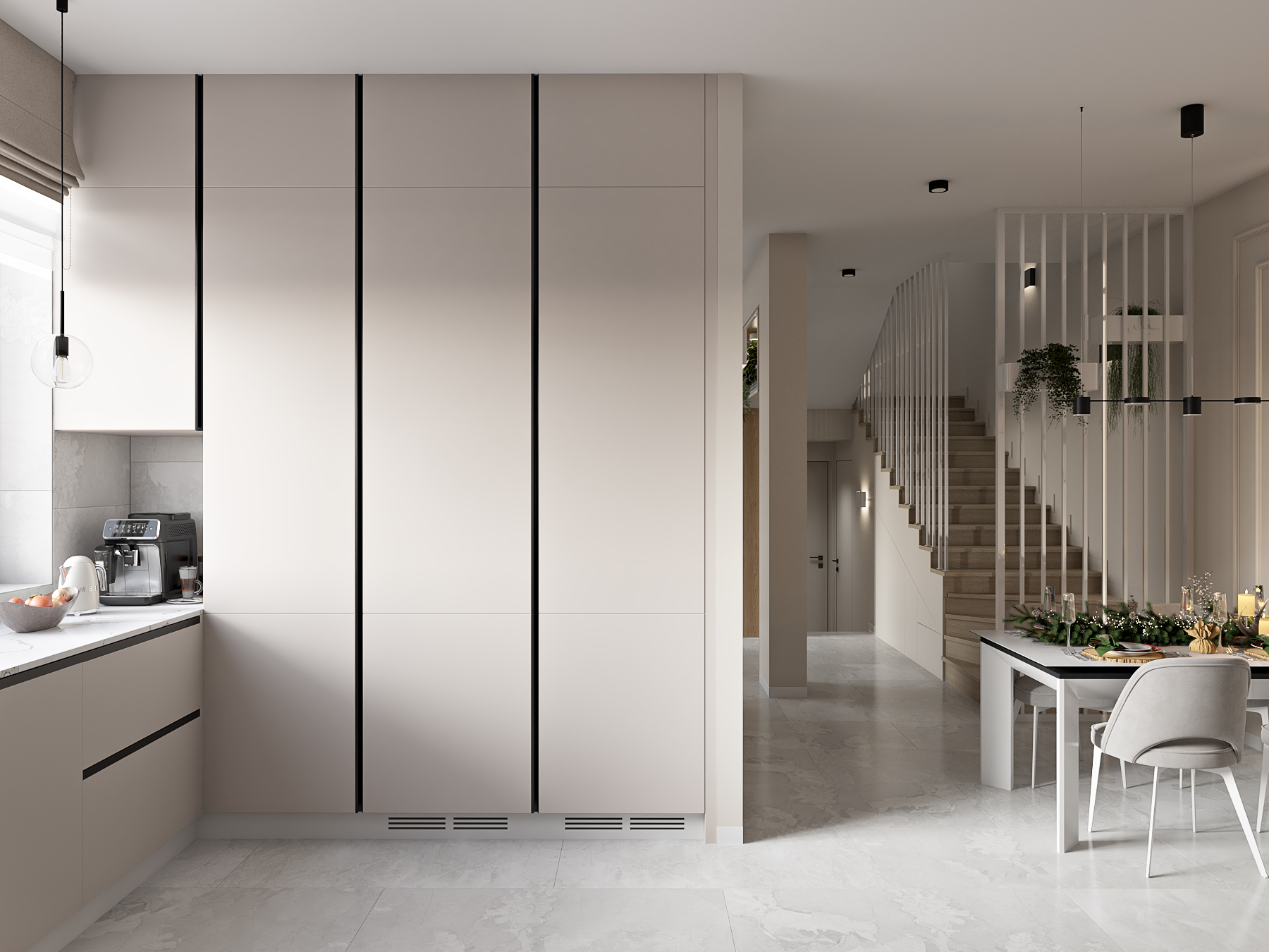 Современный интерьер с элементами эко стиля-9