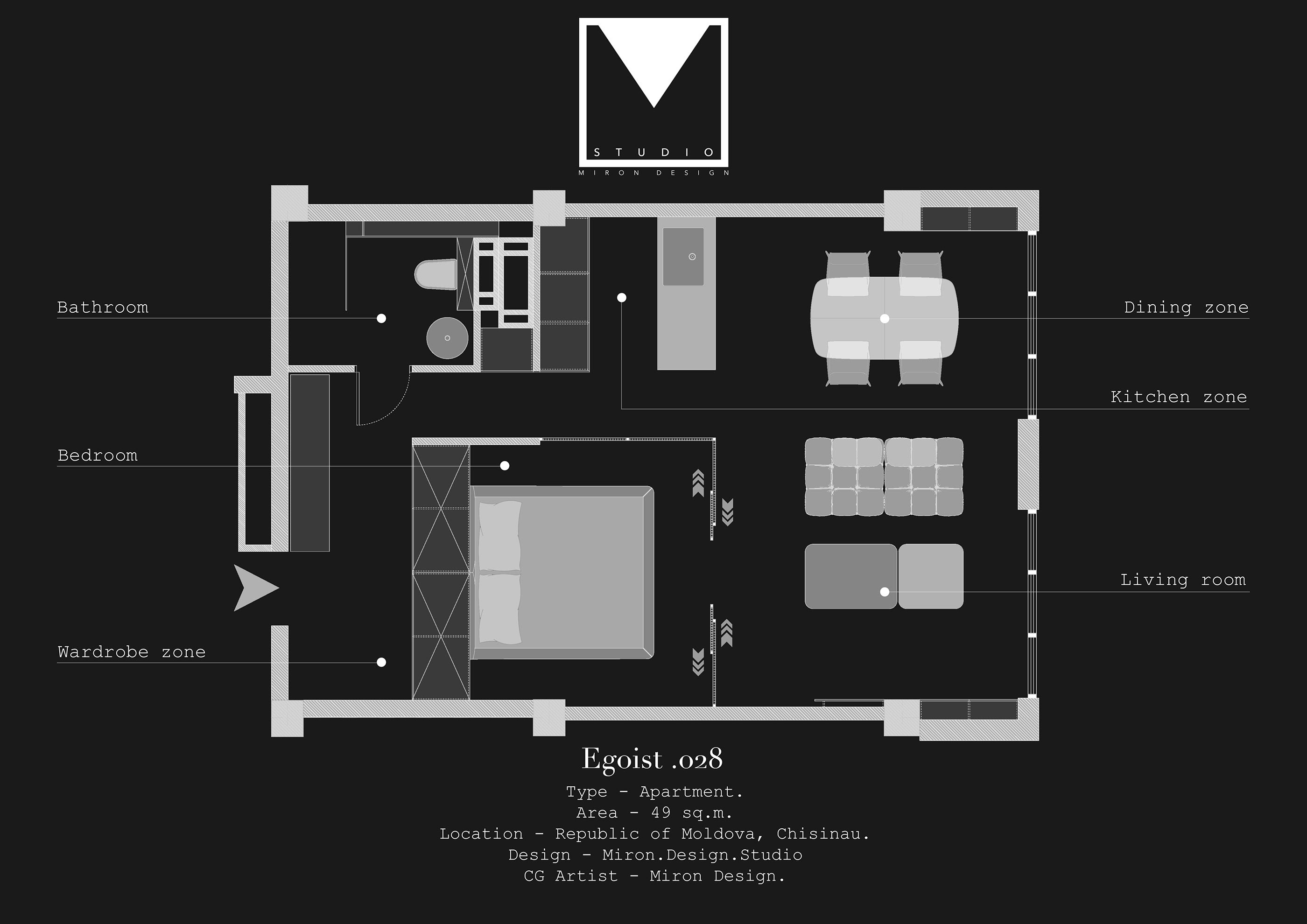 49平 高级灰 小公寓设计！-0