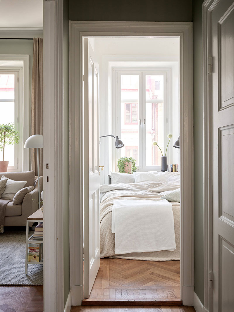 瑞典 46㎡小公寓的温馨设计-9