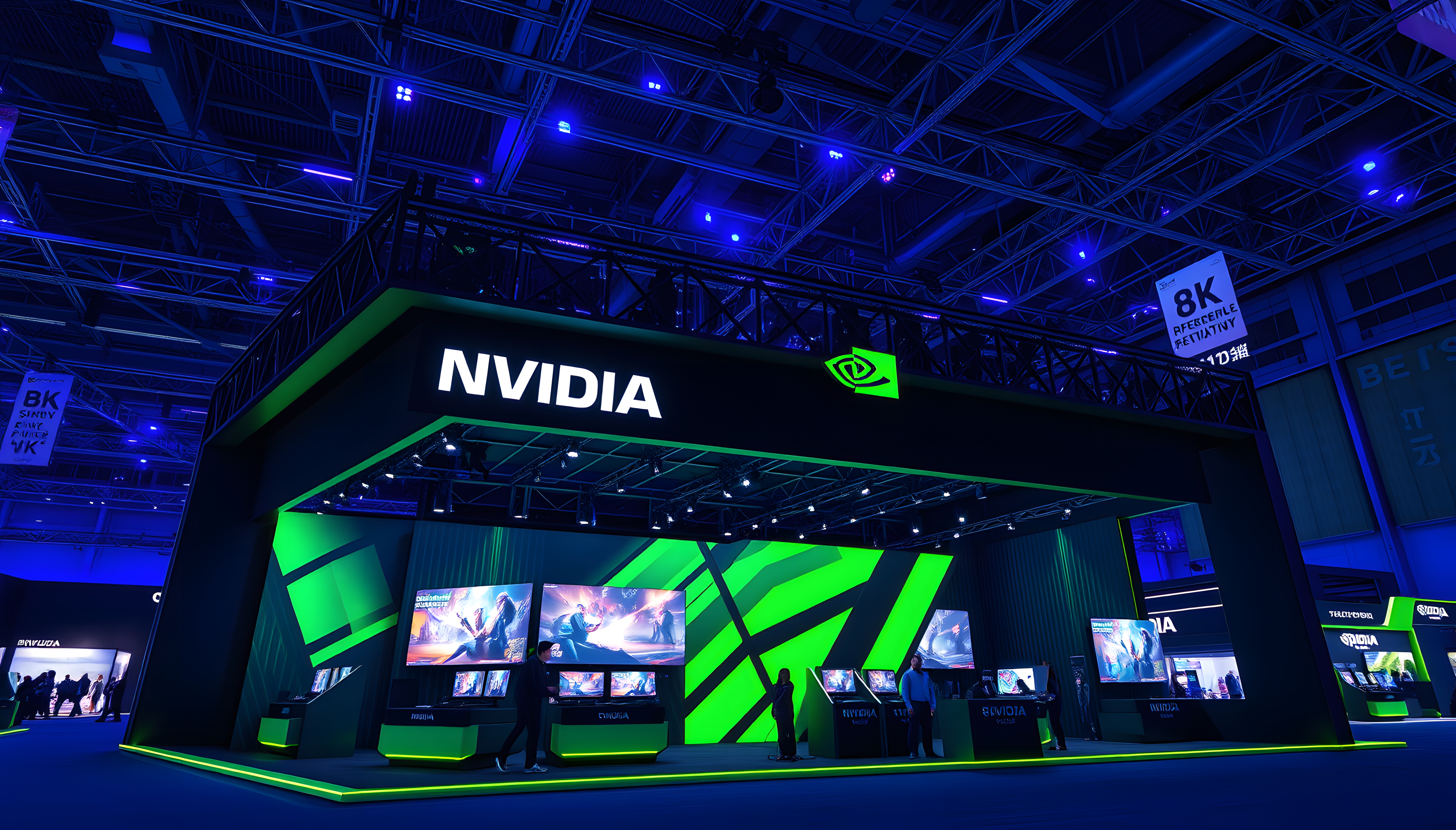 NVIDIA game exhibition booth.-18