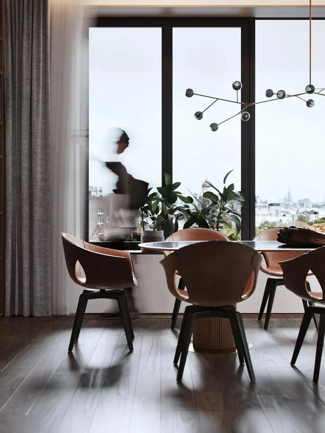 莫斯科 115㎡原木极简，温馨时尚空间设计-31