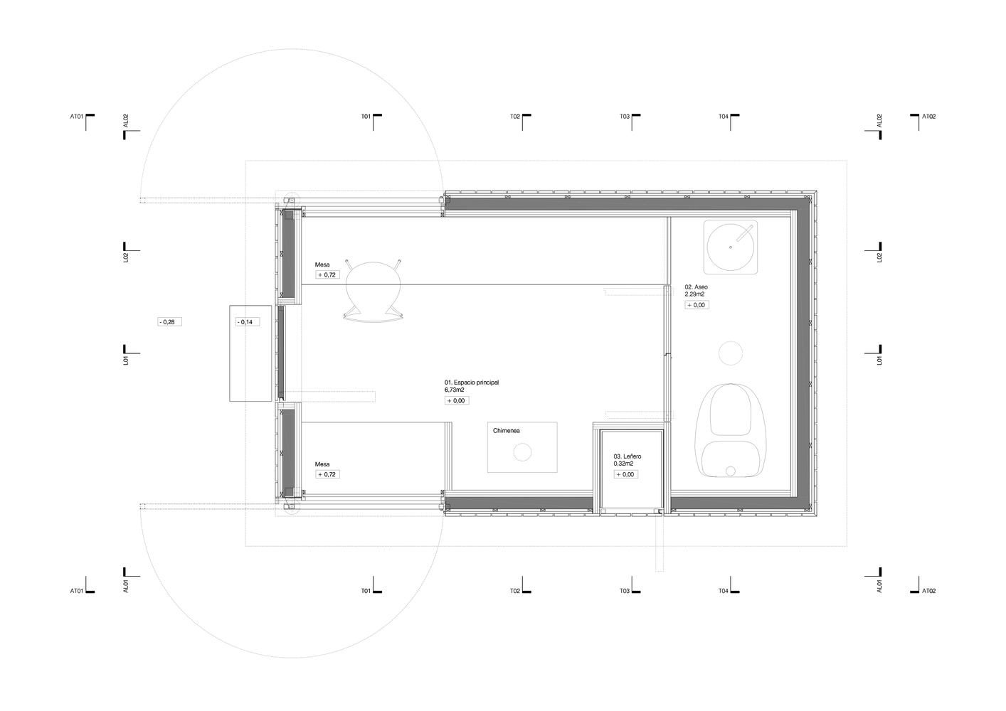 西班牙文化遗址旁的可逆式木钢展馆-60