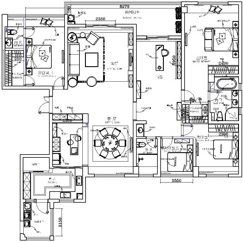 翡翠湾 2#现代美式优雅艺术空间-61
