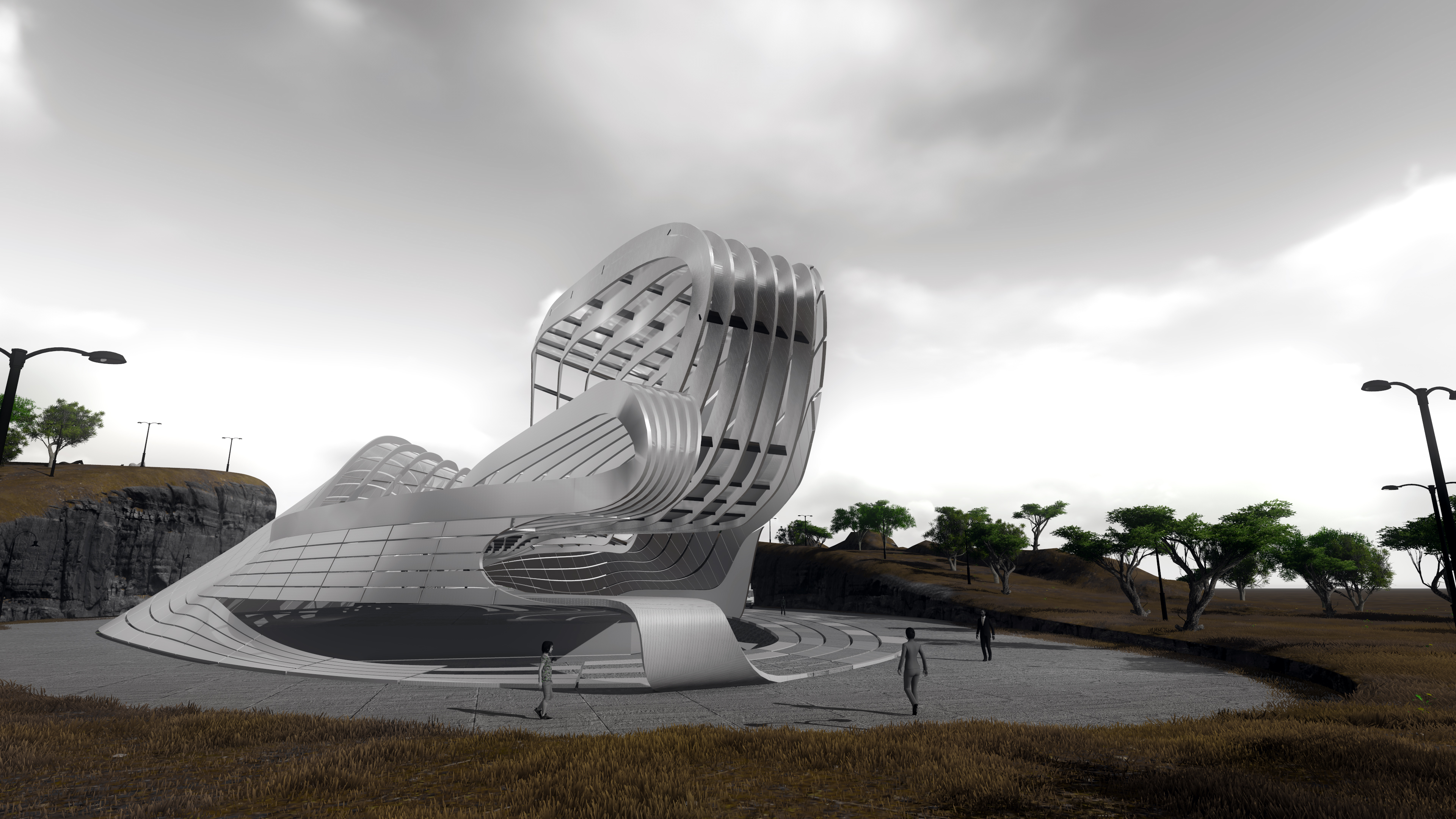 巴基斯坦自然历史博物馆 | 地形生成建筑-15