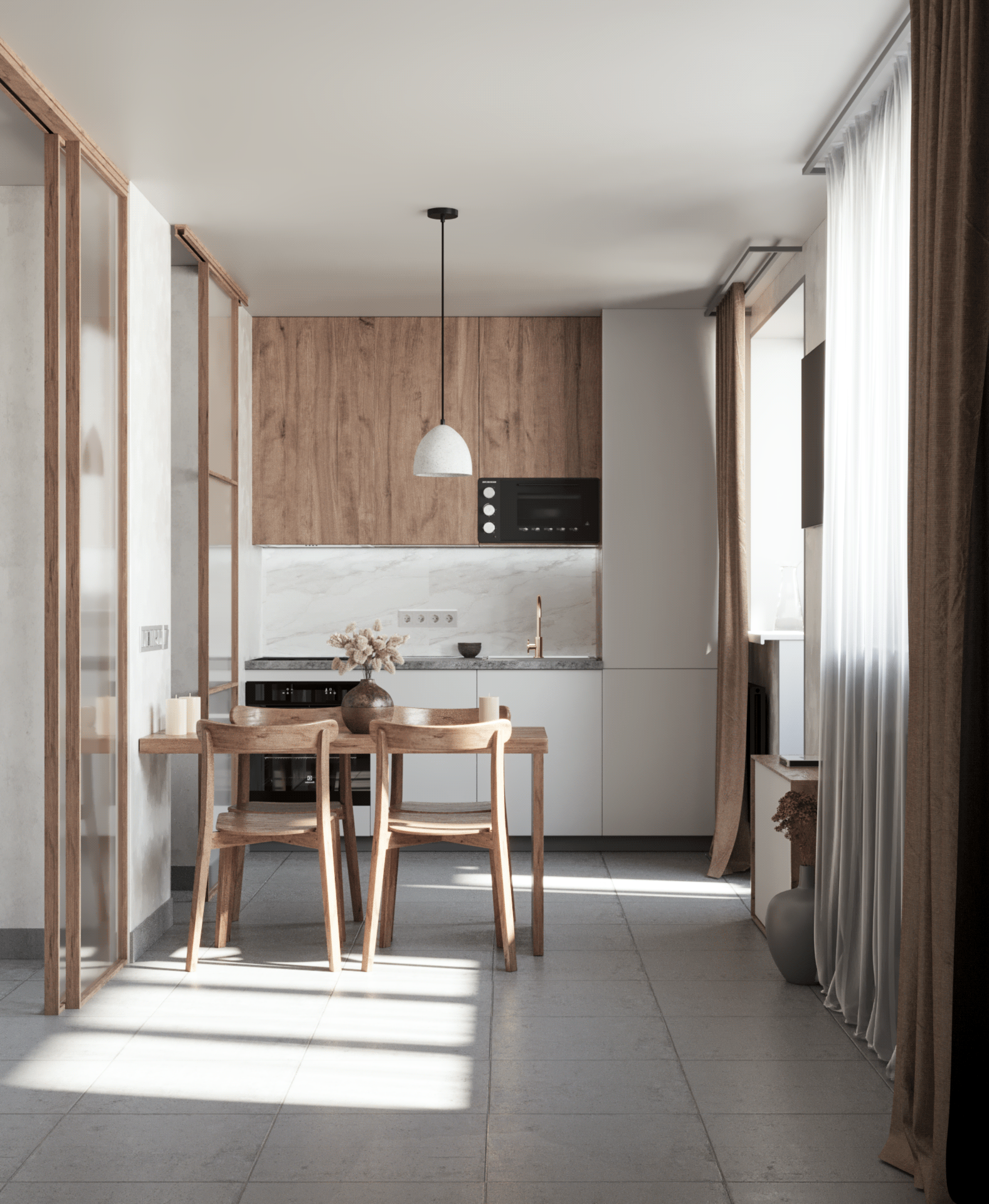 37㎡浅色公寓设计项目丨Секач Святослав-7