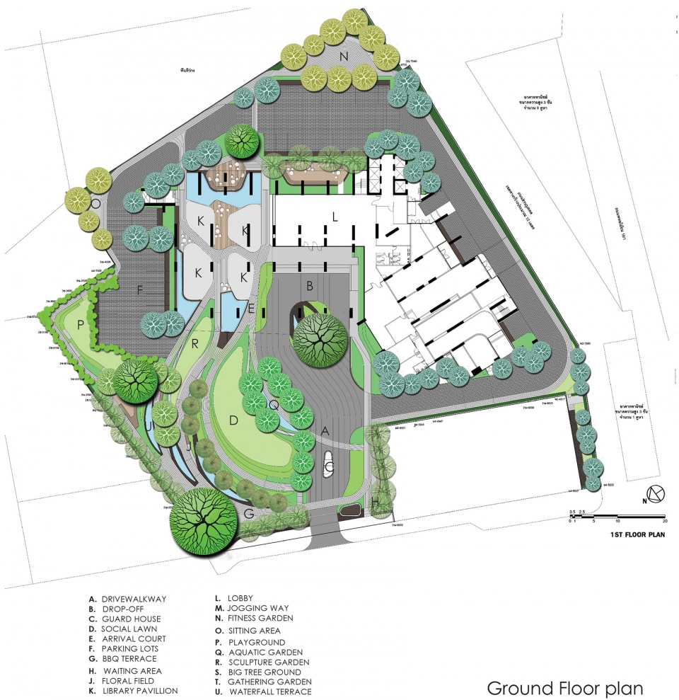 曼谷高层住宅景观设计 · 旅行主题的创意呈现-54