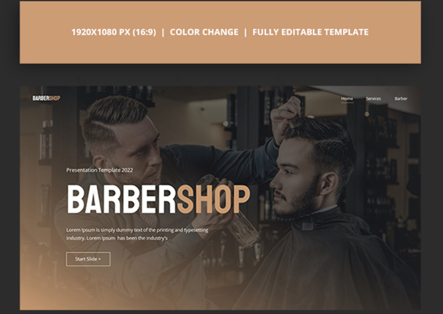 理发店演示模板-3