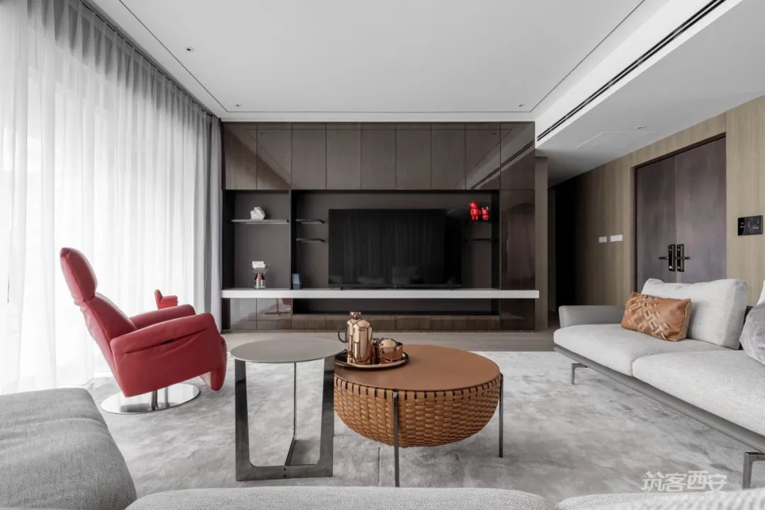 曲江玫瑰园·刘雅娟的大平层艺术装扮丨中国西安丨様家荟·御点软装设计中心-33