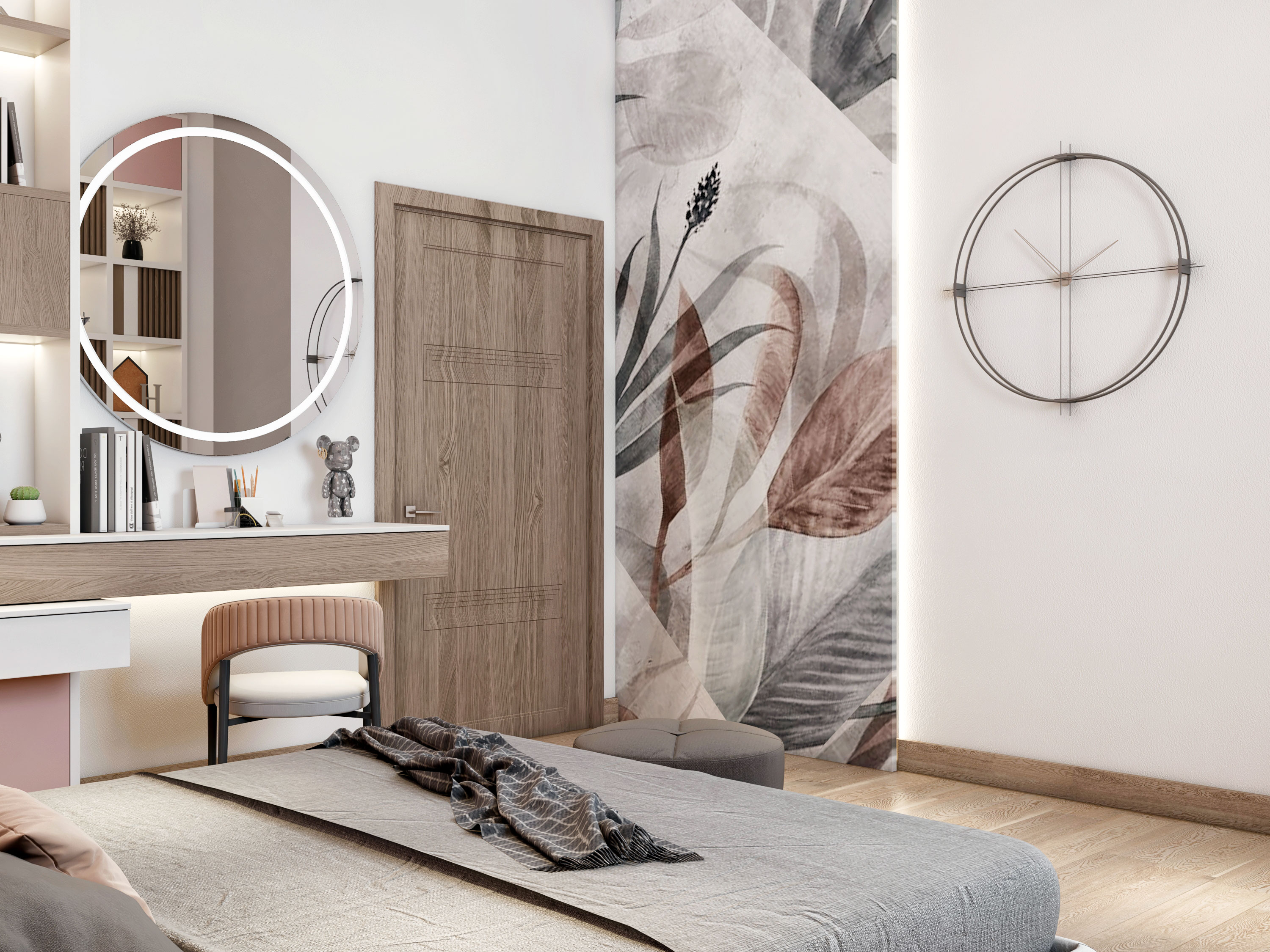 Girl Bedroom Design Project l Saudi Arabia-7