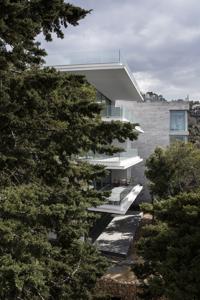 森林中的和谐四重奏·贝鲁特郊区绿色住宅设计-29