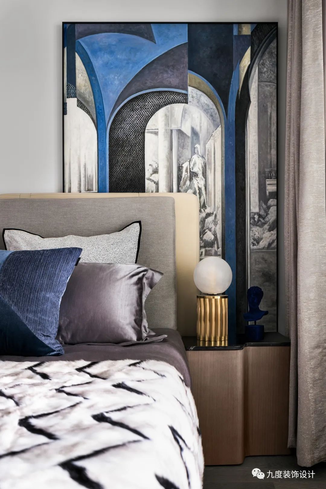 中海·锦江城 KAWS 风格样板间 | 摩登蓝色世界-9