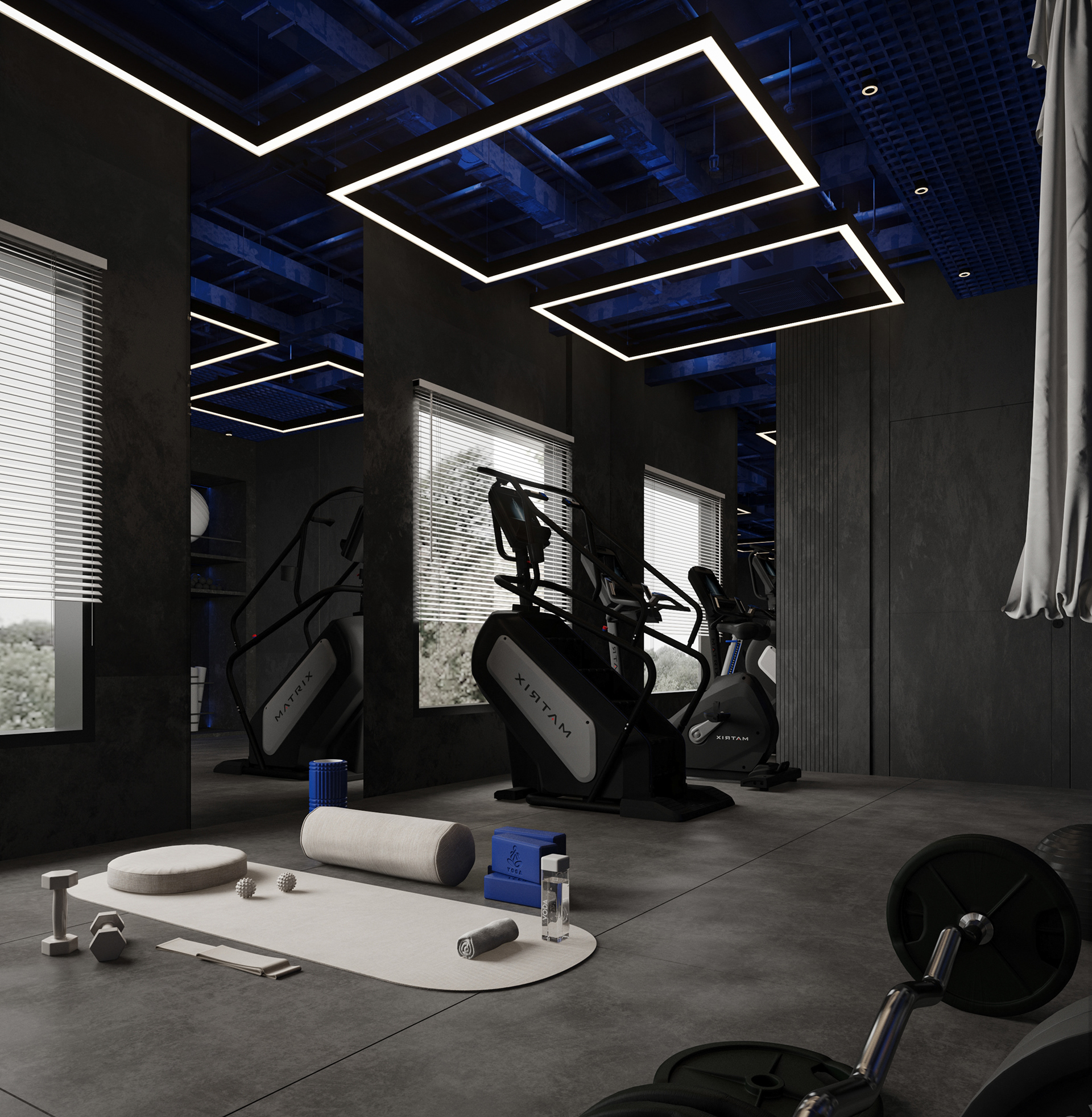 家庭健身房设计丨Tasnim Mohamed-6