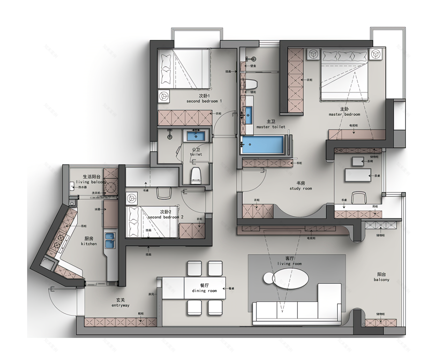 现代简约风私宅丨中国广州丨六品设计-32