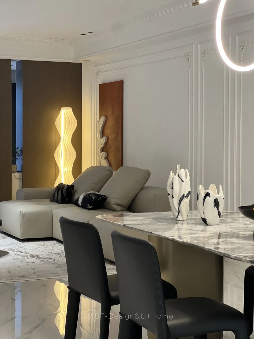 三伏新作丨460㎡现代法式，浪漫要夹杂在生活里-39