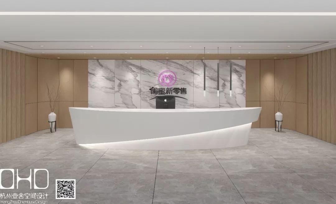 科技感十足闺蜜新零售办公空间设计-15