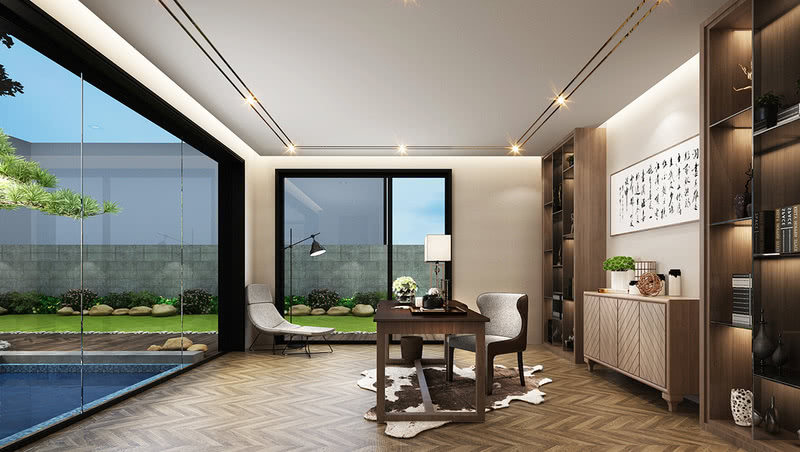 青浦湖畔佳苑480平现代别墅设计-9