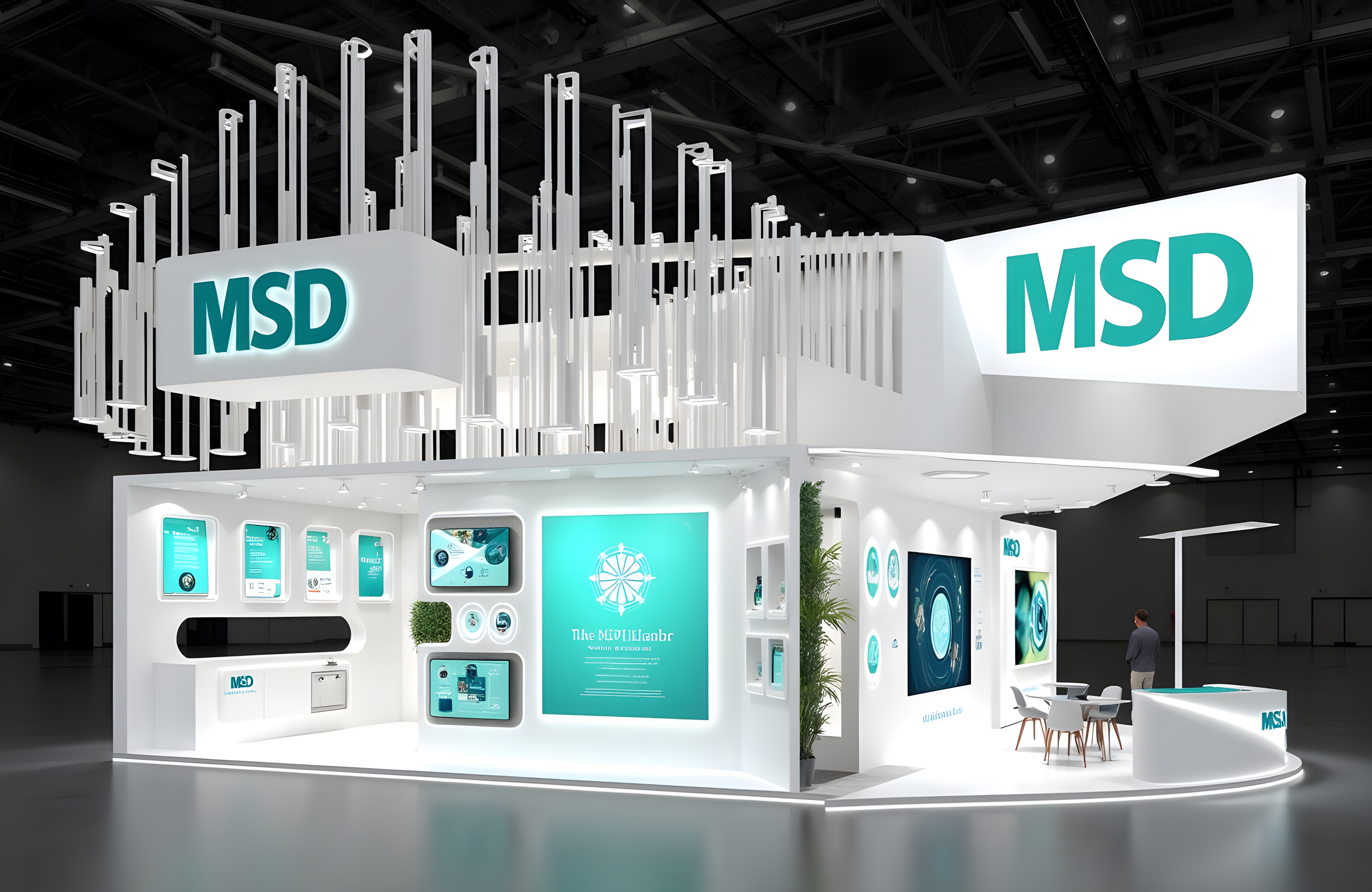 MSD booth design generated by Flux AI.-14