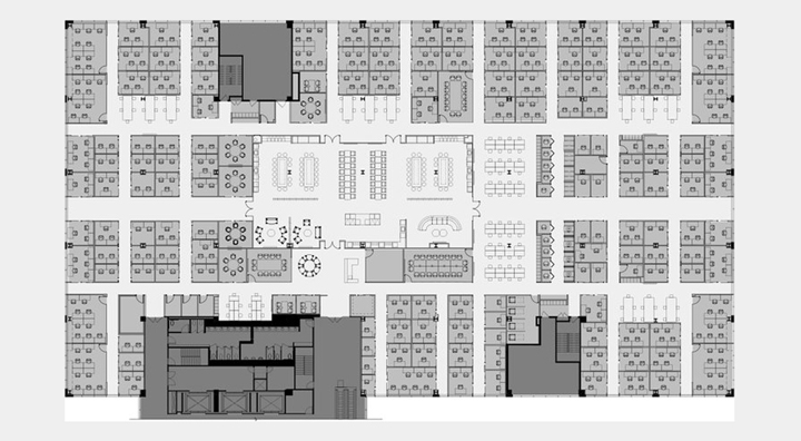 芝加哥 Eastlake Studio 现代原木办公空间-16