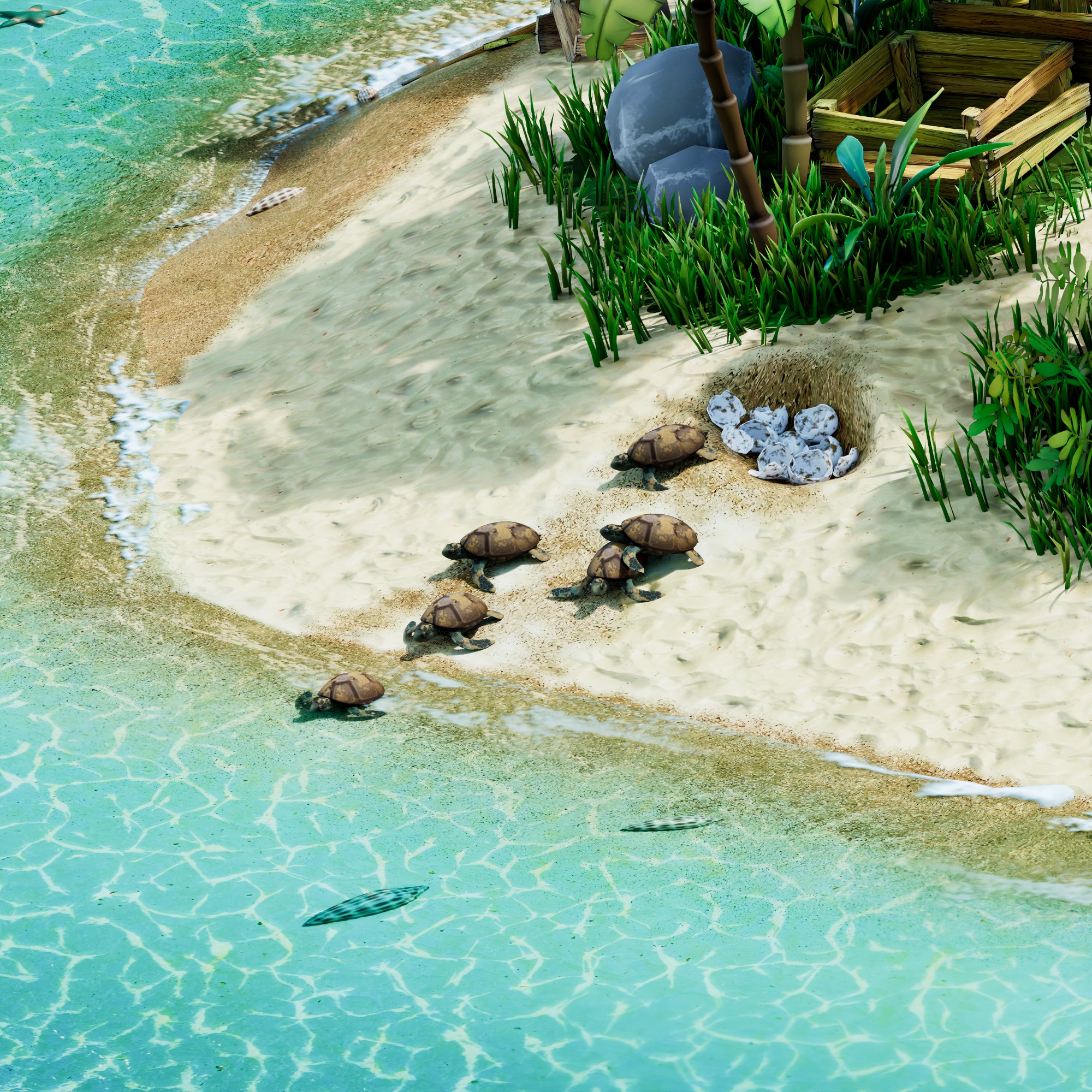Stylized Desert Island-7