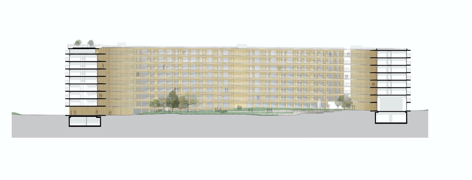 瑞士“旋涡”学生公寓丨瑞士洛桑丨Dürig AG,Itten+Brechbühl AG-46