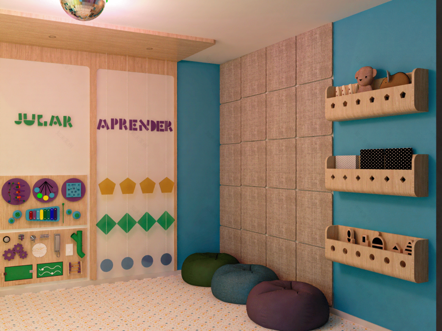 SUPER BABIES GYM室内设计项目-28