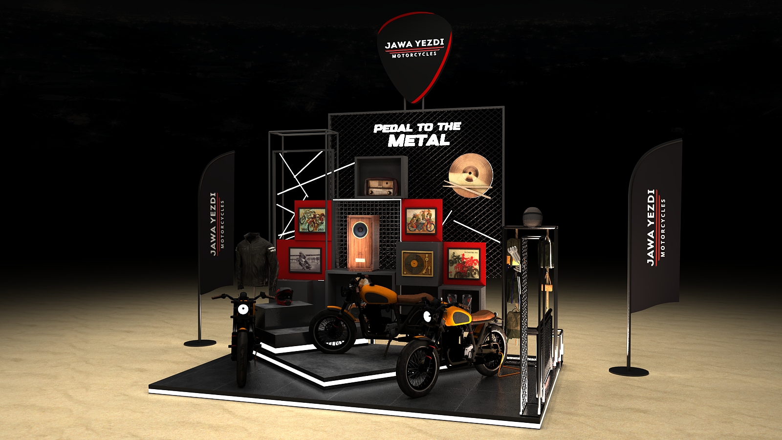 Jawa Yezdi Bike Display-4