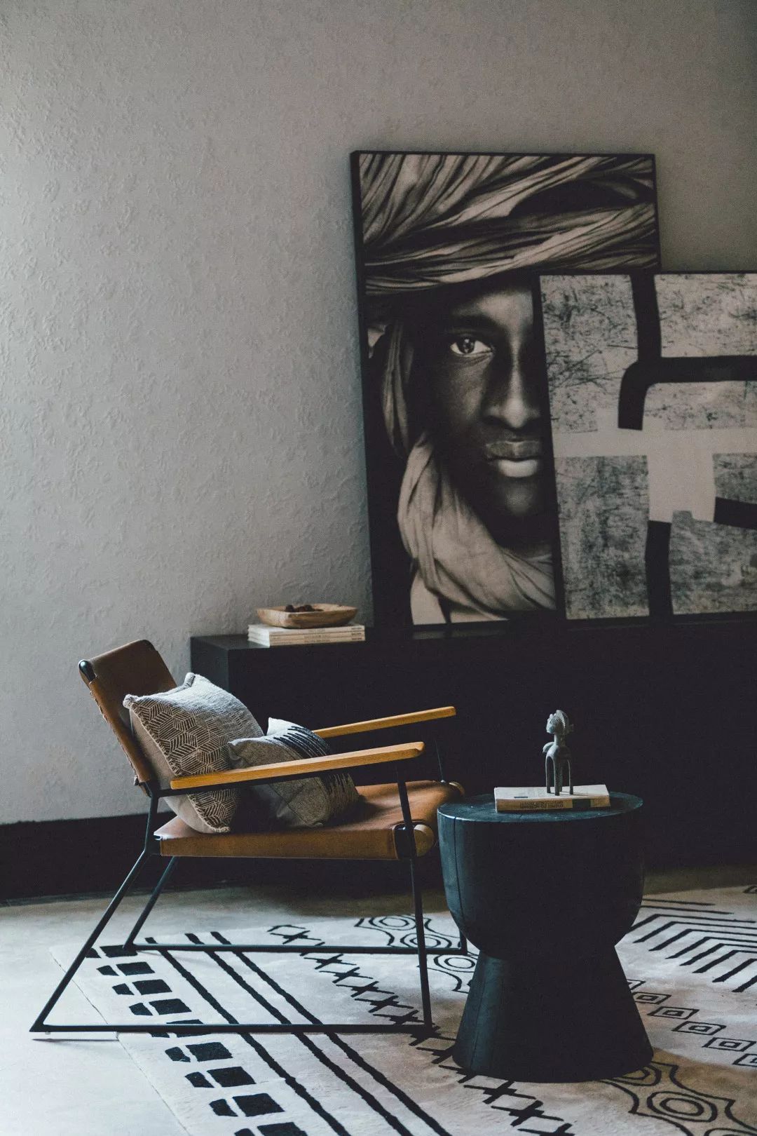 杭州竹径茶语排屋改造 | 现代质感与游牧图腾的混搭美学-9