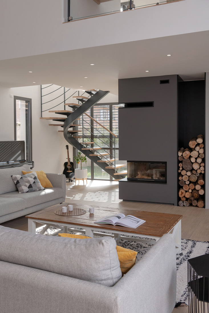 村庄房屋改造成现代别墅项目丨法国丨Soleil Noir（室内建筑师）,Skéa Designer-22