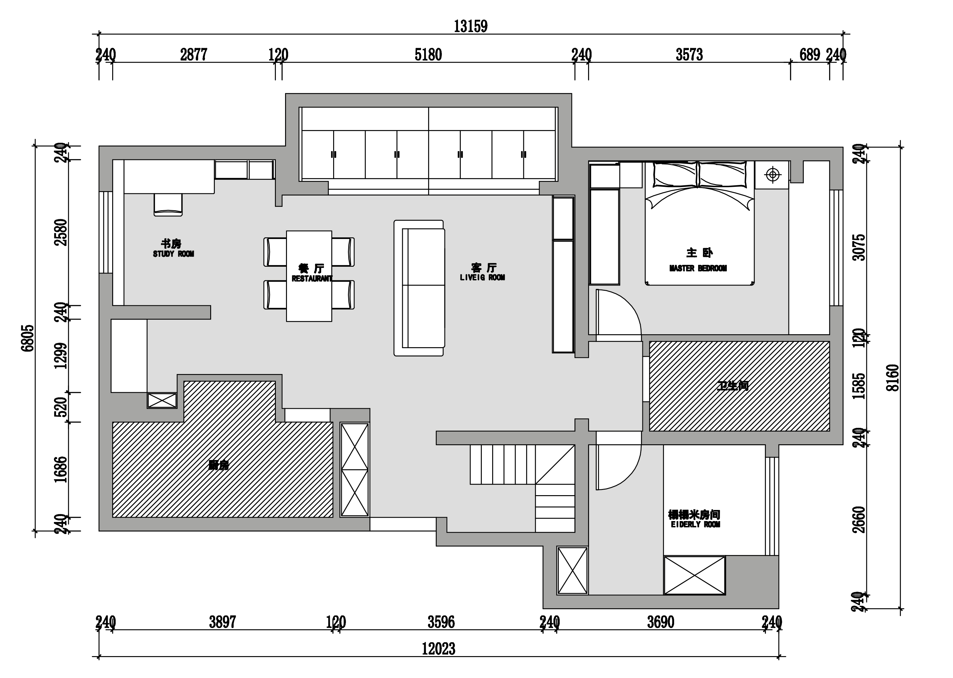 黑白灰简约住宅丨内舍软装陈书萧-4