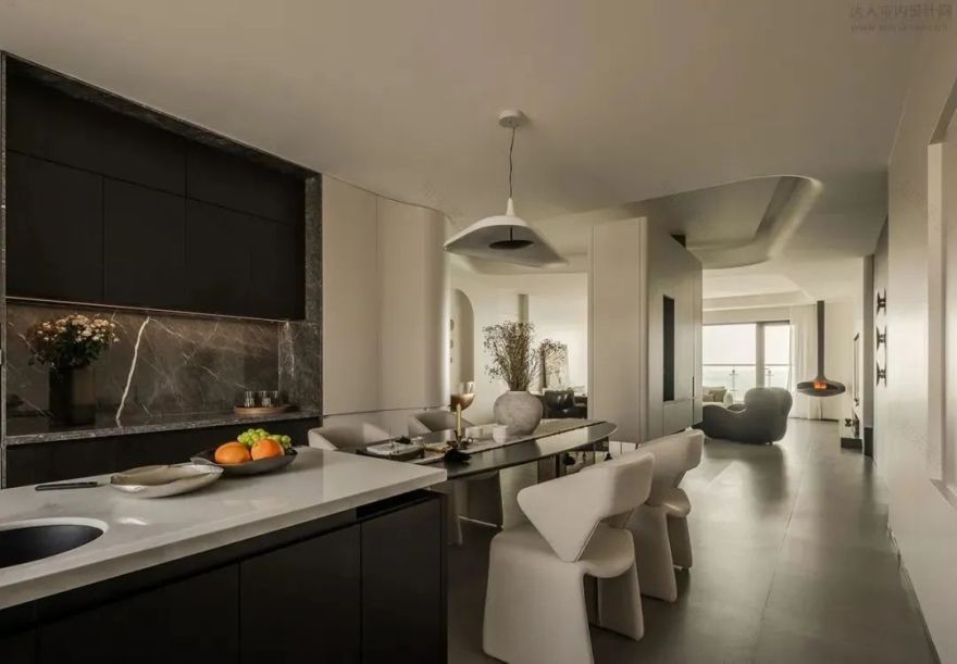 300㎡海边大平层丨道合空间设计-48